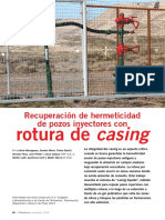 Recuperación de hermeticidad de pozos inyectores con rotura de casing mediante sistema de casing líquido