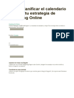 Cómo Planificar El Calendario 2015 de Tu Estrategia de Marketing Online