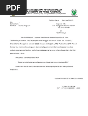 Yuk Simak 10+ Surat Peringatan Contoh Surat Teguran Perangkat Desa