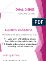 Traditional Dishes: People and Culture