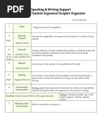 Toulmin Argument Essay Structure Guide | PDF | Argument | Essays