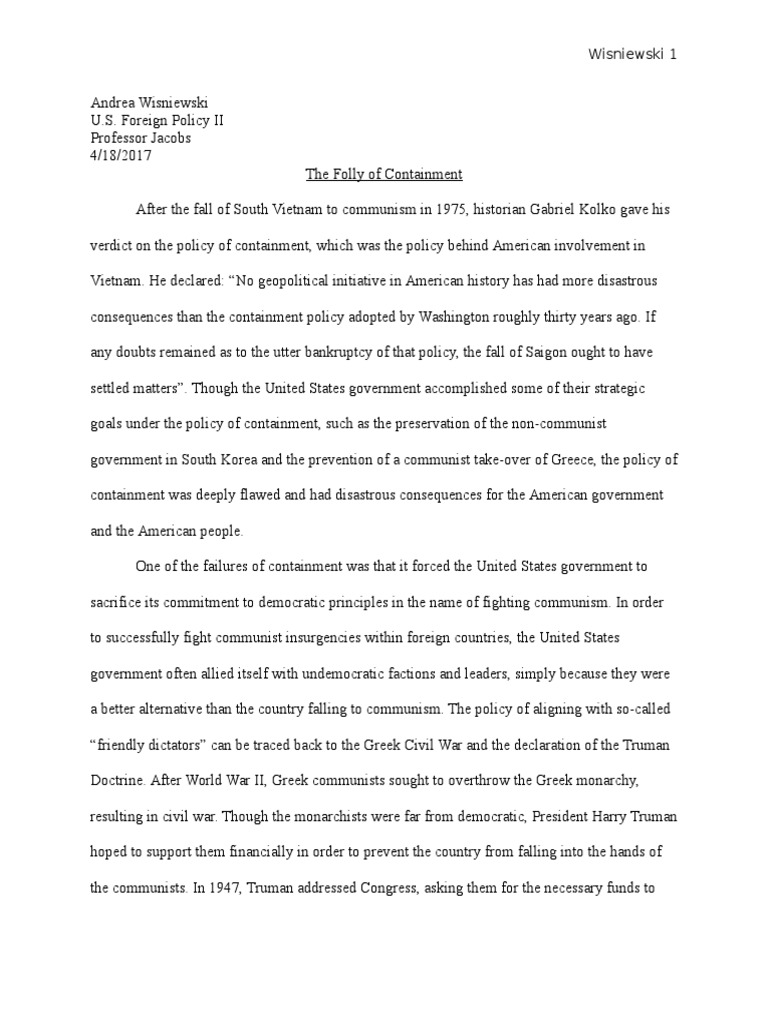 Containment essay conclusion 08 picture