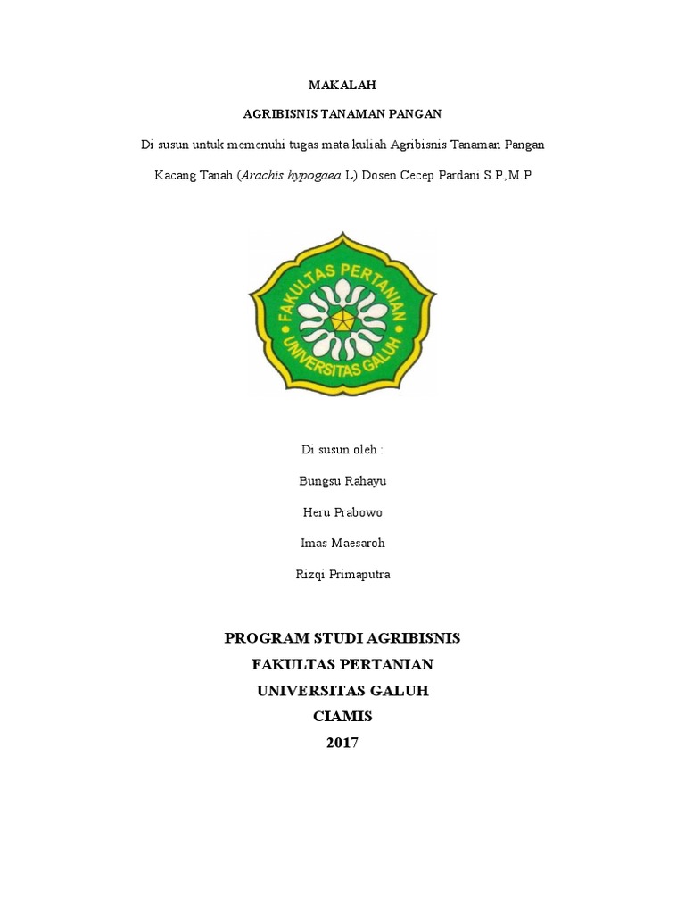 Makalah Agribisnis Tanaman Pangan Makalah Agribisnis Tanaman Pangan