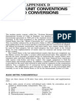 Metric Unit Conventions and Conversions: Appendix D