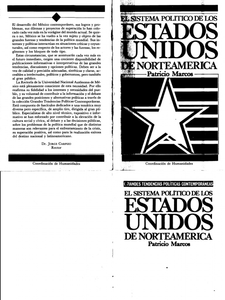 El Sistema Político de Los Estados Unidos de Norteamérica. Patricio ...