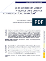 El concepto de Calidad de vida en los servicios y apoyos para personas con discapacidad intelectual 