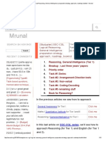 Studyplan SSC CGL Logical Reasoning General Intelligence Preparation Strategy Approach Roadmap Booklist Mrunal PDF