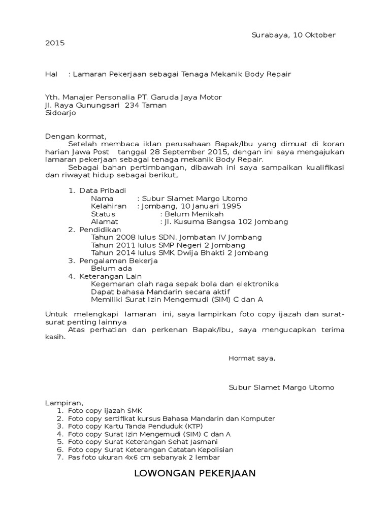 Lamaran Surabaya