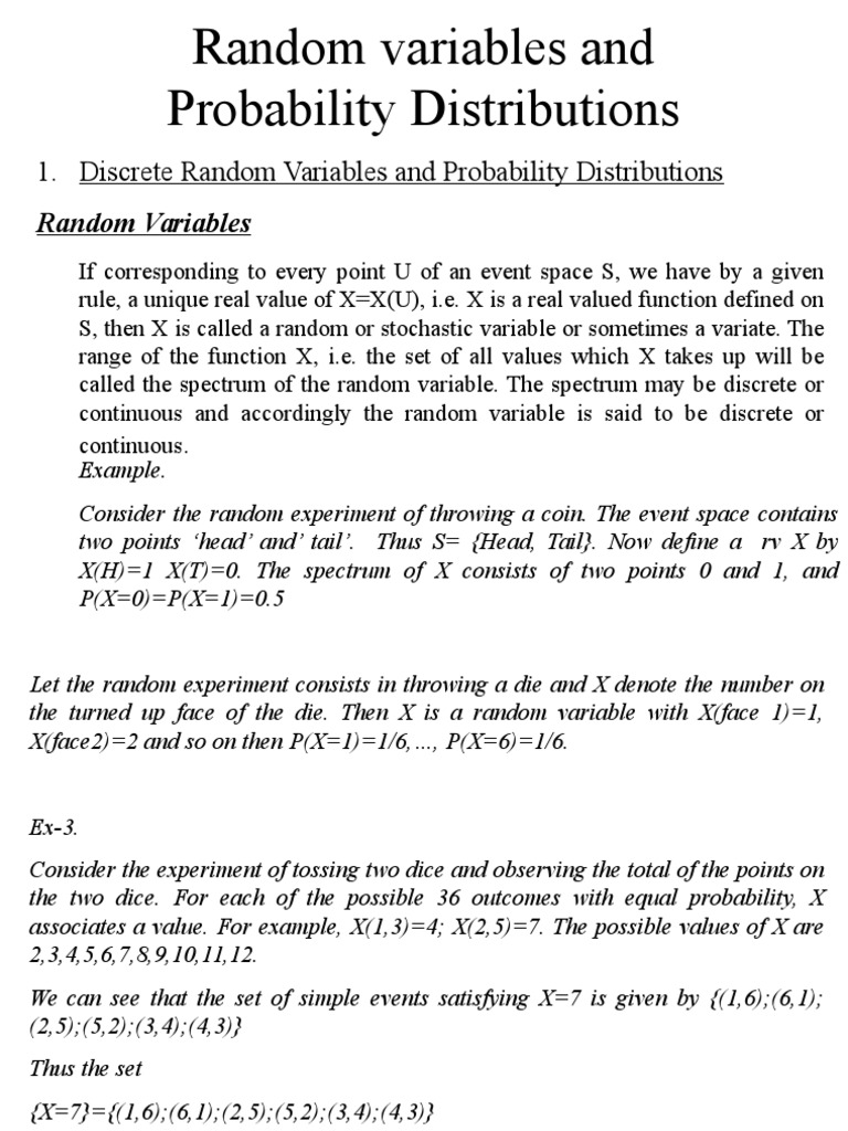 Qt I Probability Dist Probability Distribution Probability Density Function