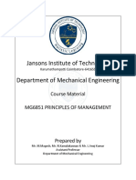 MG6851 Principles of Management