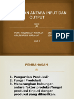 Hubungan Antara Input Dan Output