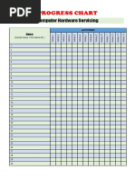 Progress Chart Word