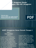 Revisi ADRT (Anggran Dasar Rumah Tangga) Dan AD (Anggaran Dasar)