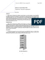 Static and Dynamic Analysis of A Concrete Shear-Wall