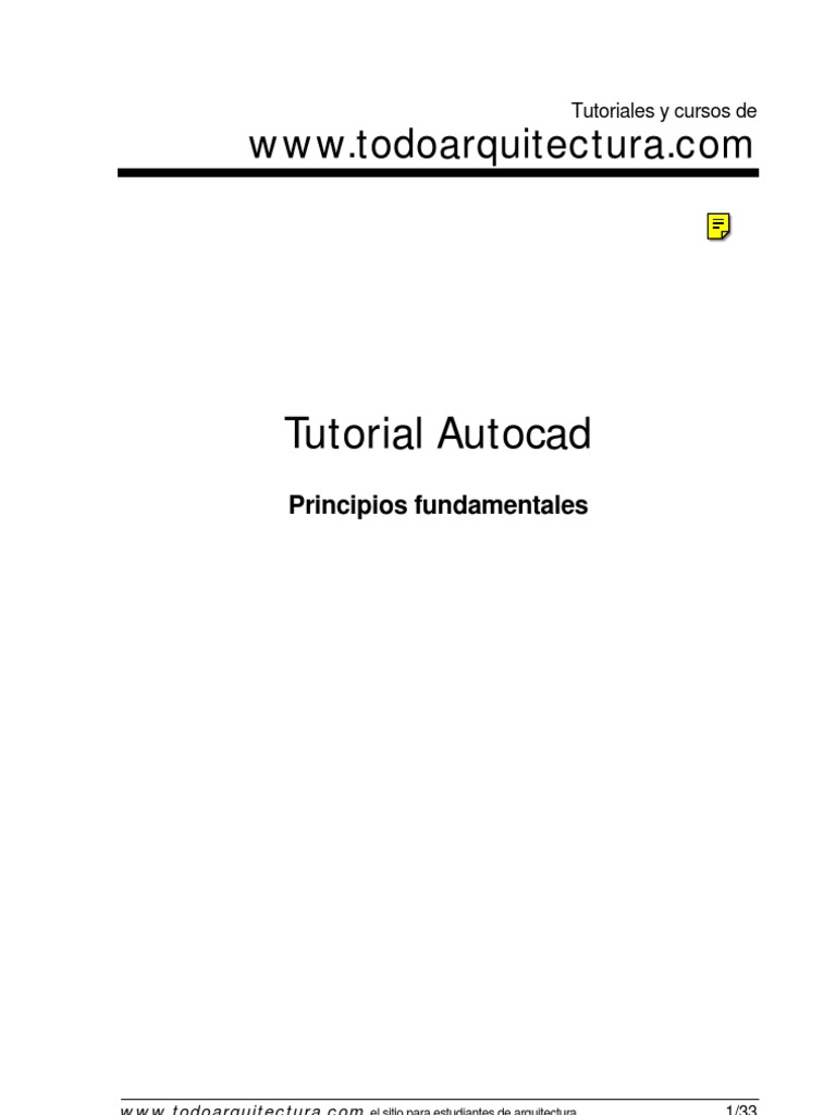 Tutorial de Autocad | PDF