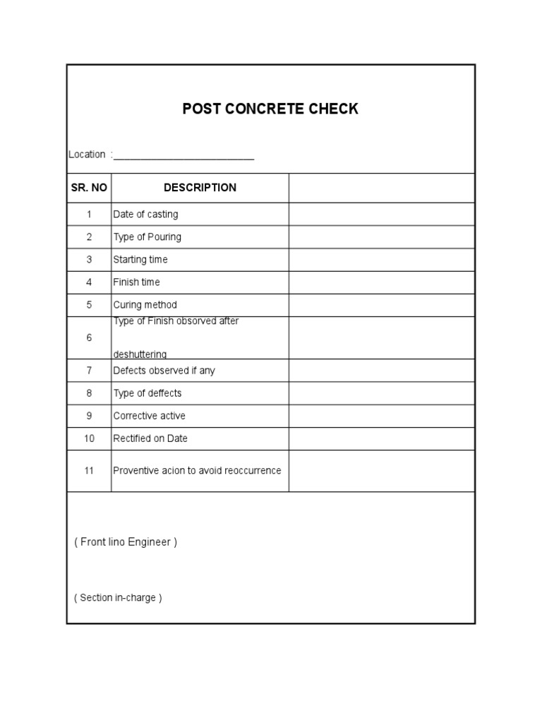 Post Concrete Check | PDF | Home & Garden | Computers