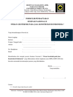 Formulir Pendaftaran Seminar