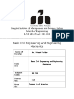 Sanghvi Institute Lab Manual for Basic Civil Engineering Experiments