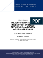 Measuring National Innovation Systems Efficiency - A Review of DEA Approach