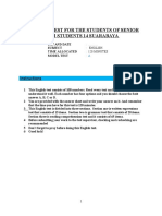 Model Englsh Test A