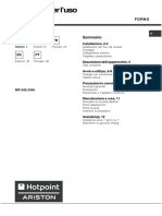 Istruzioni Per L'uso - Forno Hotpoint PDF