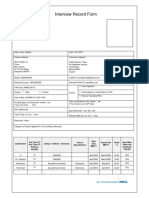 IRF Form PDF