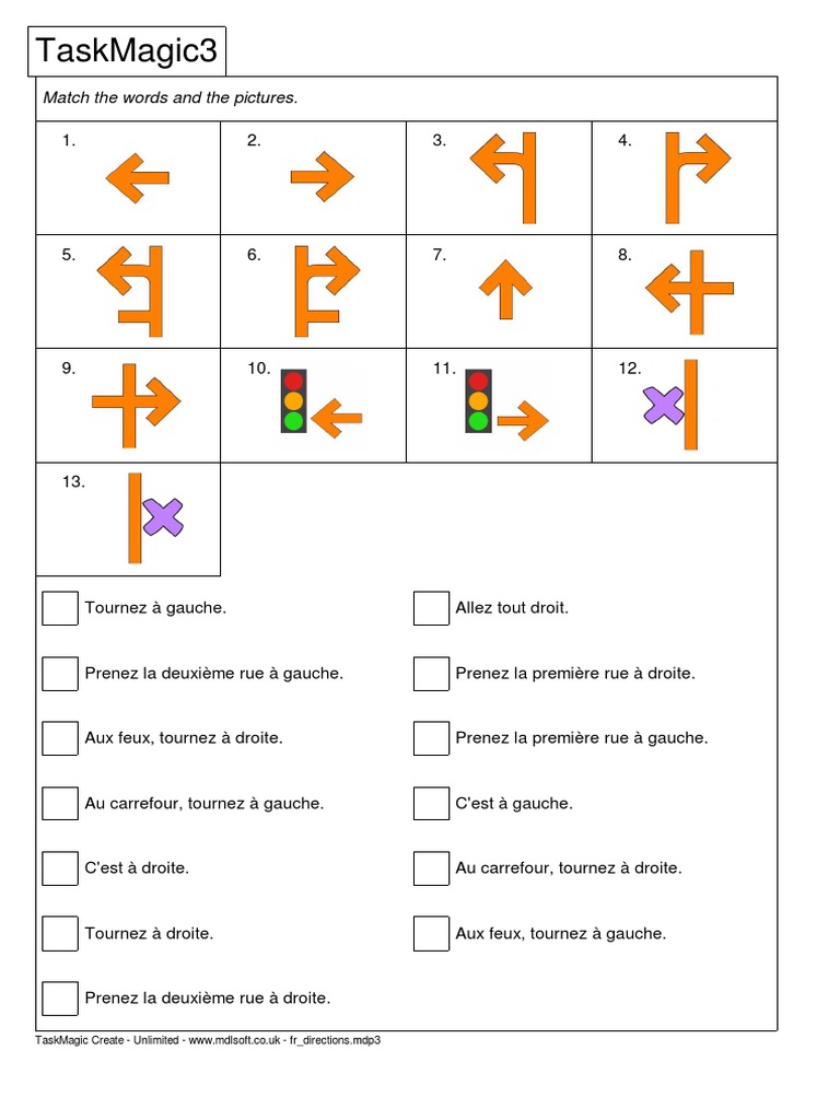 FR Directions Match PDF