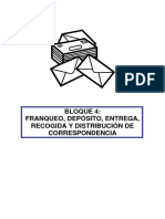 Bloque 4_ Franqueo, Depósito, Entrega, Recogida y Distribución de Correspondencia
