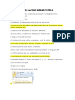 Evaluación Diagnóstica