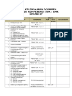 Ceklis Kelengkapan Dokumen TUK SMK 27