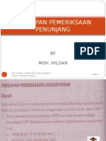 (1) Persiapan Pemeriksaan Penunjang