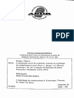 BERGER - LUCKMANN - 2014 - Os Fundamentos Do Conhecimento Na Vida Cotidiana