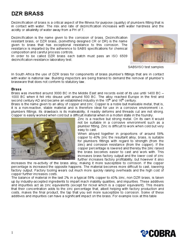 DZR_BRASS Brass Corrosion