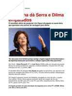 Datafolha dá Serra e Dilma empatados