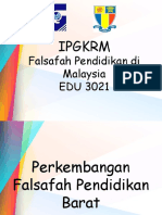 Perkembangan Falsafah Pendidikan