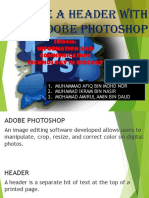 Create A Header With Adobe Photoshop: SBI3013: Information and Communication Technology in Biology