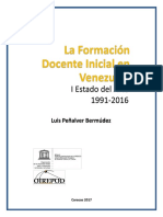 I Estado Del Arte de La Formacic3b3n Docente en Venezuela