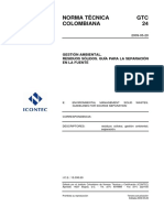 GTC 24-2009 Gestión ambiental. Residuos solidos. Guia para la separación en la fuente..pdf