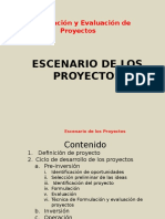 1 Escenarios de Proyectos