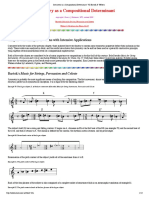 Symmetry As A Compositional Determinant - VII Bartok & Webern