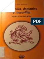 Kappler, Claude - Monstruos, Demonios y Maravillas A Fines de La Edad Media