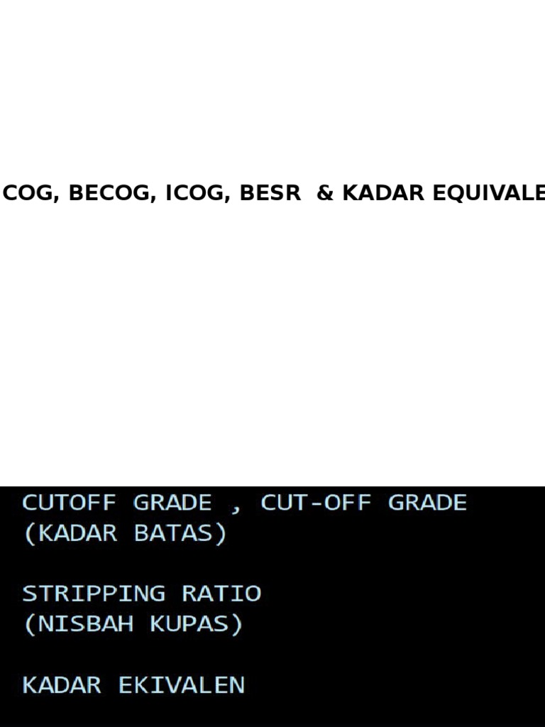 Rumus Cut Off Grade dan BECOG | PDF | Sains & Matematika