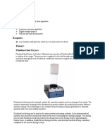 Experiment No: 09 Objective:: Fluidized Bed Dryers