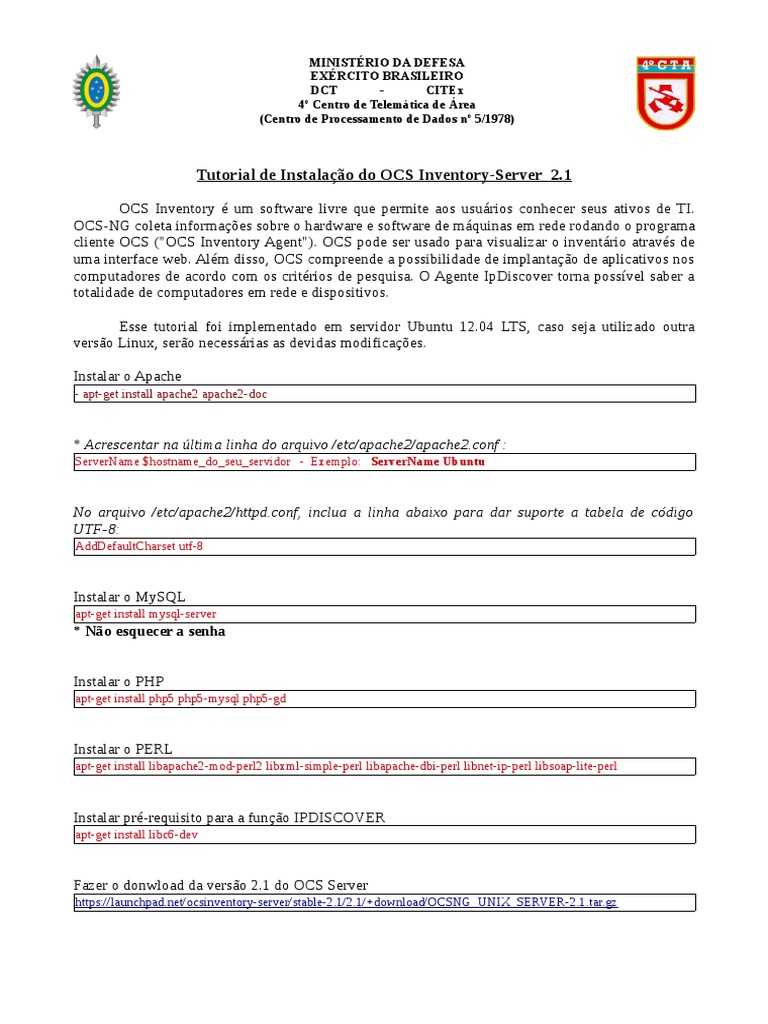Tutorial Ocs Inventory PDF | PDF | Ubuntu (sistema operacional ...