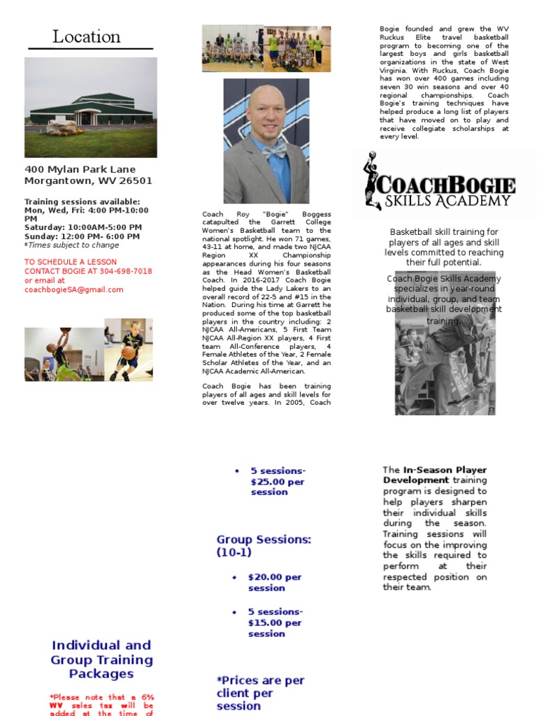 CBSA Basketball Training Programs | PDF | Basketball Positions | Sports