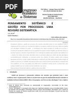 Pensamento Sistêmico e Gestão Por Processos