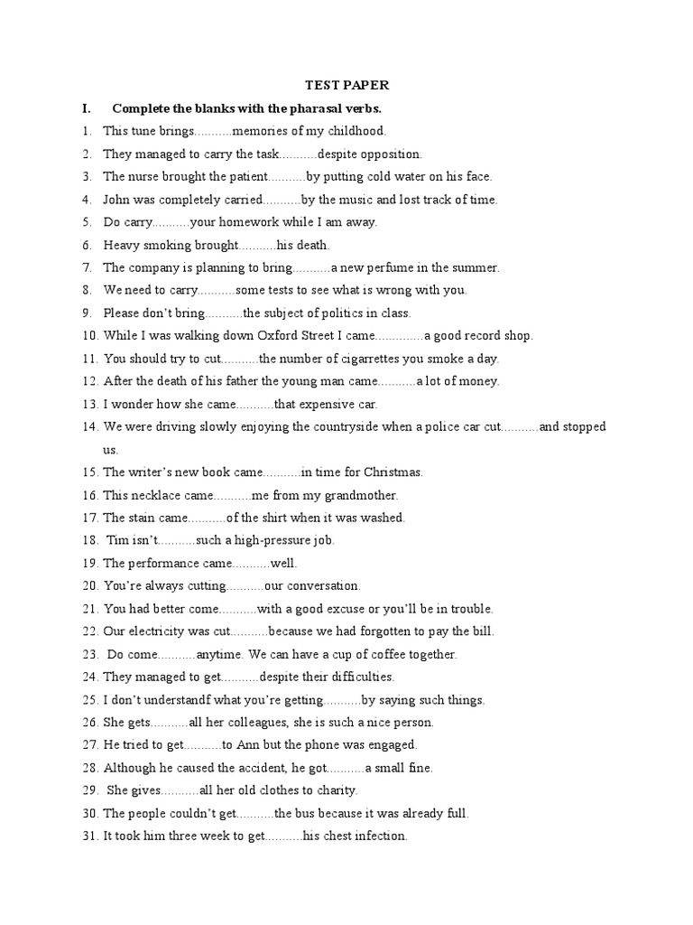 Test Prepositions Pdf