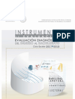 Simulador Instrumento de Práctica Evaluación Diagnóstica 2017-2018