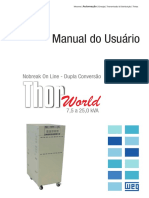 WEG Nobreak Thor World 7 a 25 Manual Do Usuario 00 Manual Portugues Br