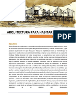Arquitectura para Habitar PDF